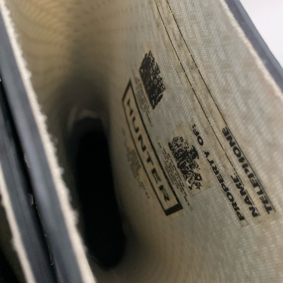 Hunter Glossy Wedged Rain Boots - Picture 6 of 7